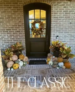 The Classic package at an arched front door